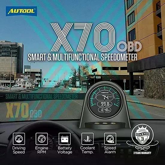 Autool Navigation X70 Autool Medidor Obd2 Gps Velocidad Automotriz - Imporchile
