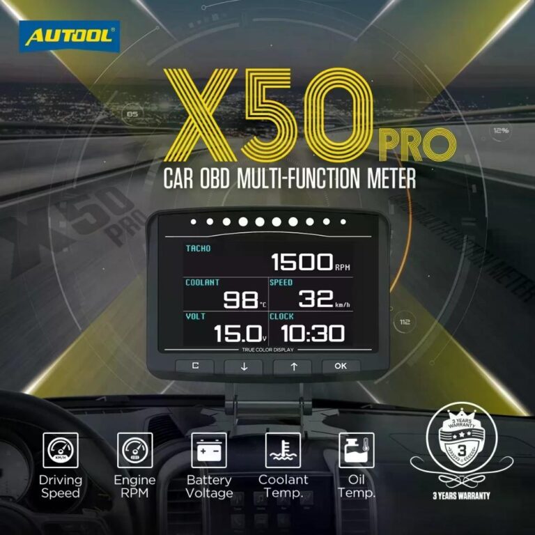 X50 Pro Autool Medidor Multifunción Obd2 Hud Automotriz - Imporchile