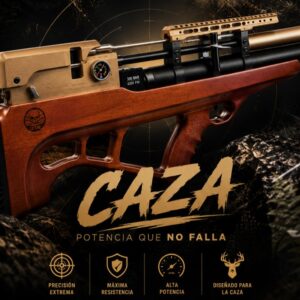 Letal V8 Rifle Pcp Letal V8 Doble Cañon 5.5 y 6.35mm con 3 cargadores +Supresor Regalo